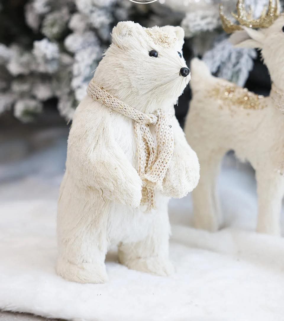 White Christmas Bear