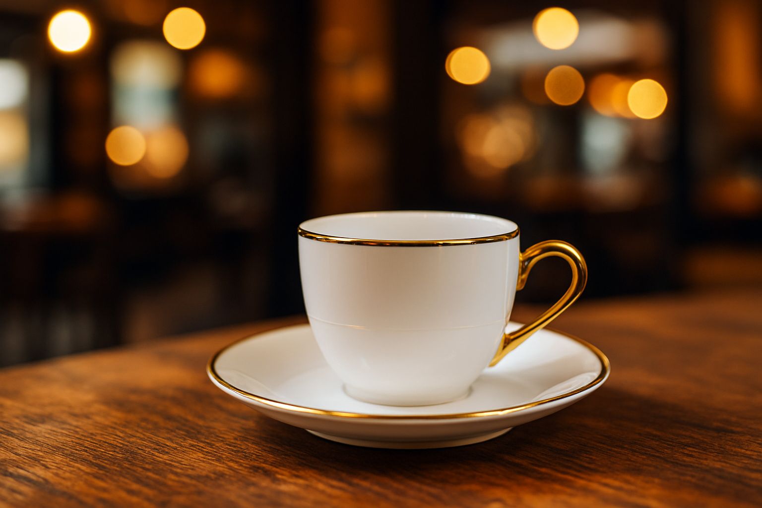 Coffee cup with plate